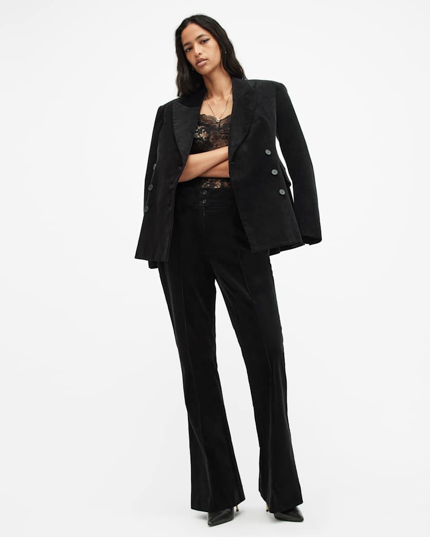 Sevenh High-Rise Slim Flared Trousers