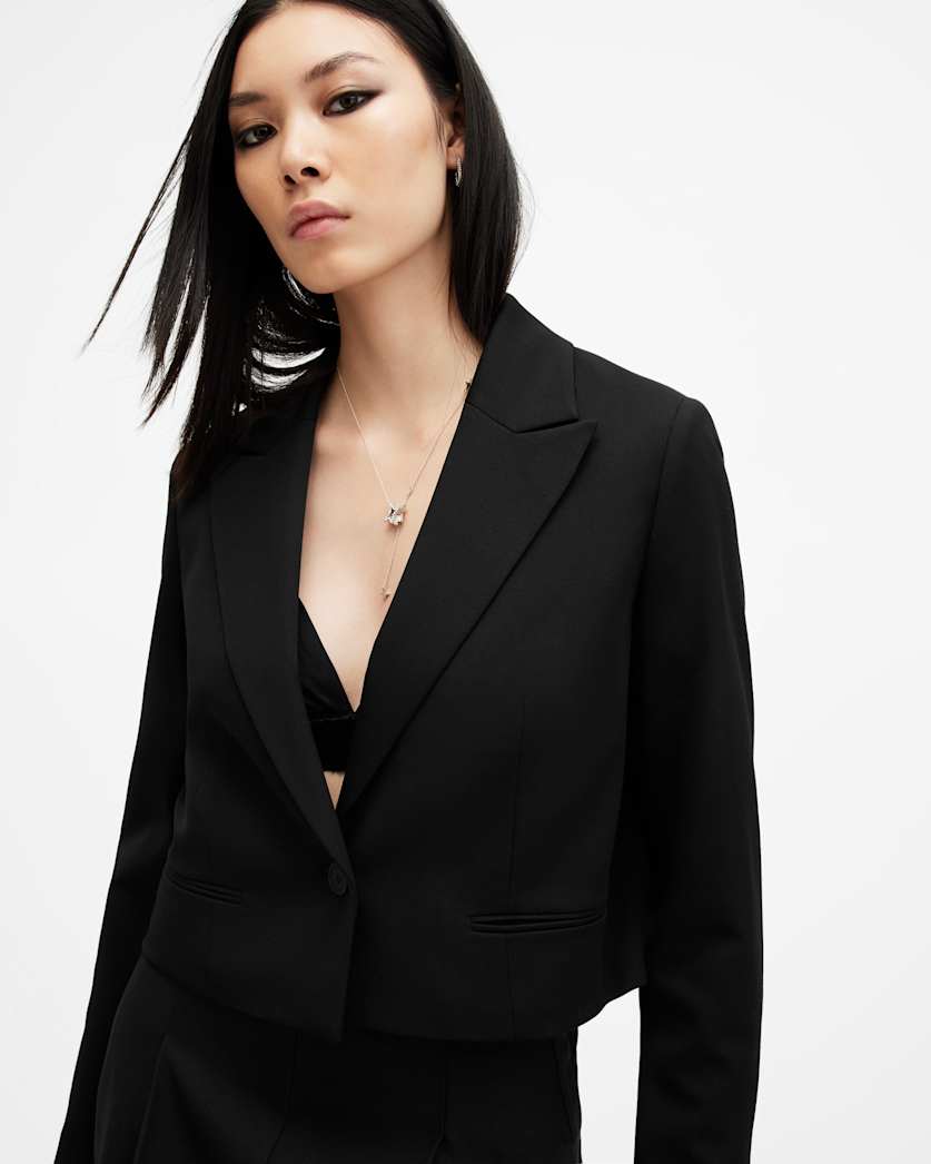 Shores Cropped Relaxed Fit Blazer
