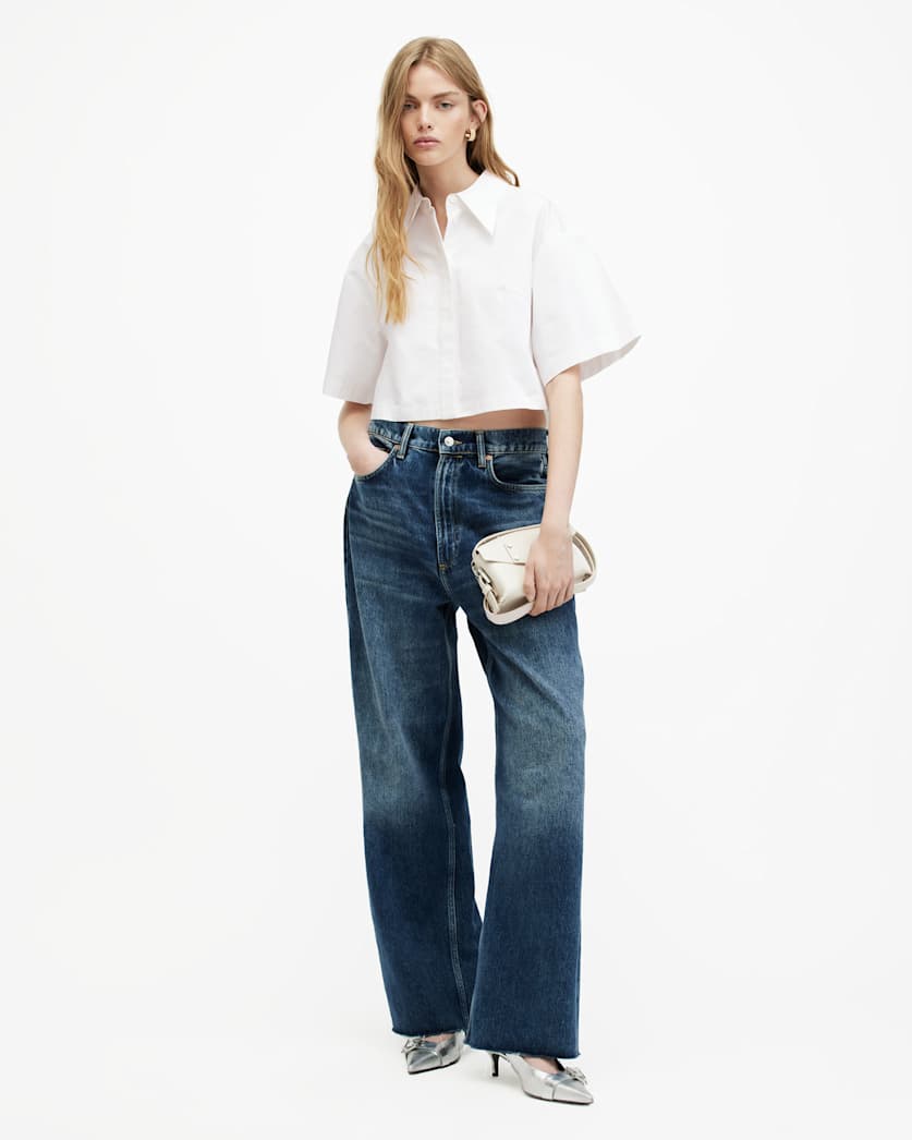 Joanna Relaxed Fit Cropped Shirt