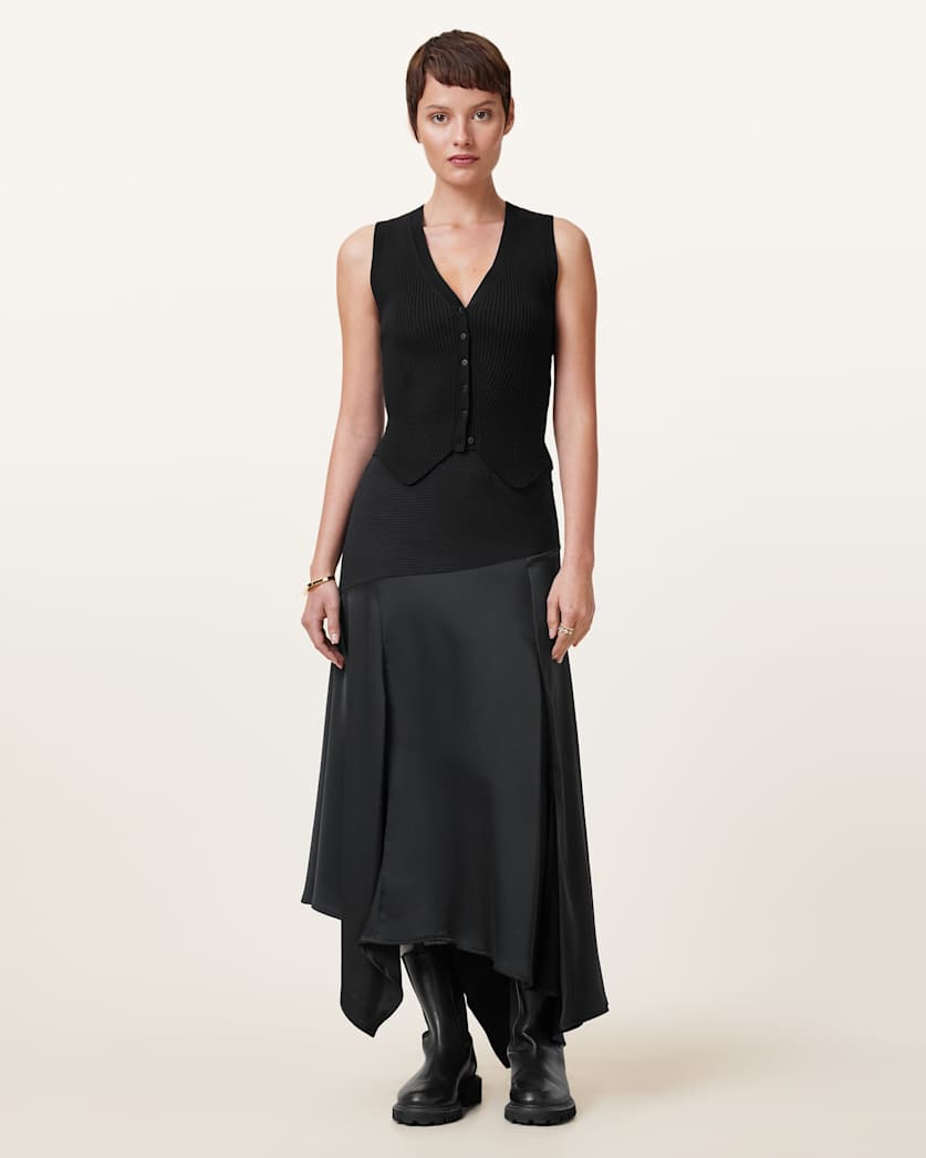 Cruz Ribbed Knitted Waistcoat