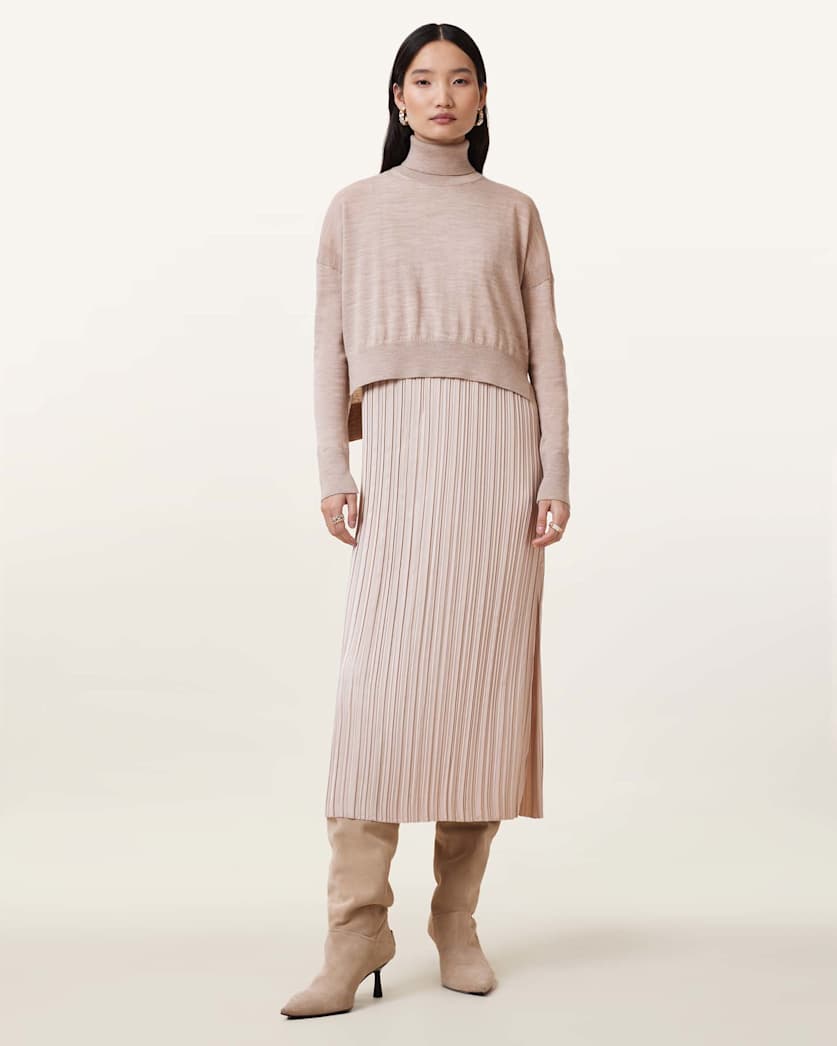 Vittoria 2-In-1 Pleated Midi Dress