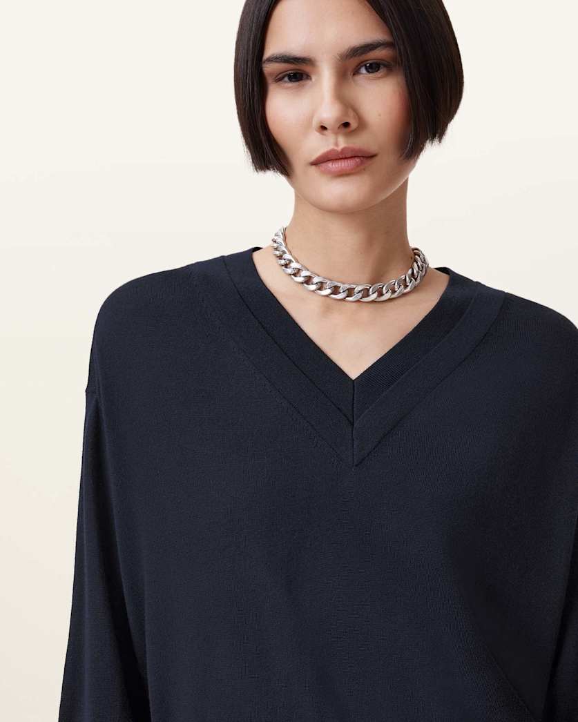 Julieana V Neck Wool Jumper