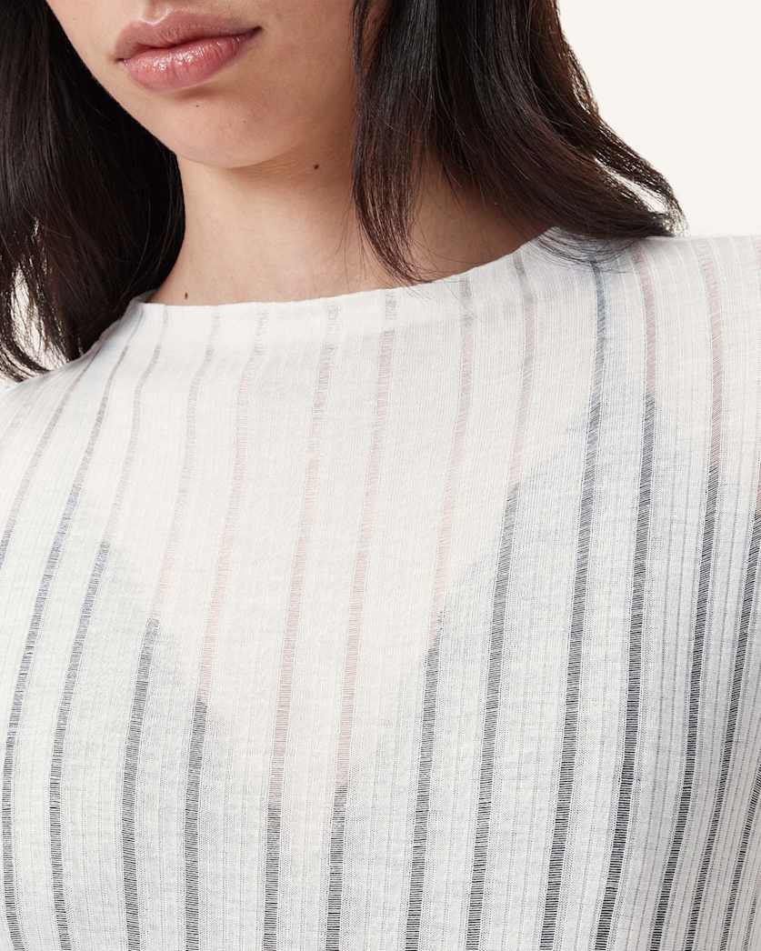 Aki Long Sleeve Funnel Neck T-Shirt