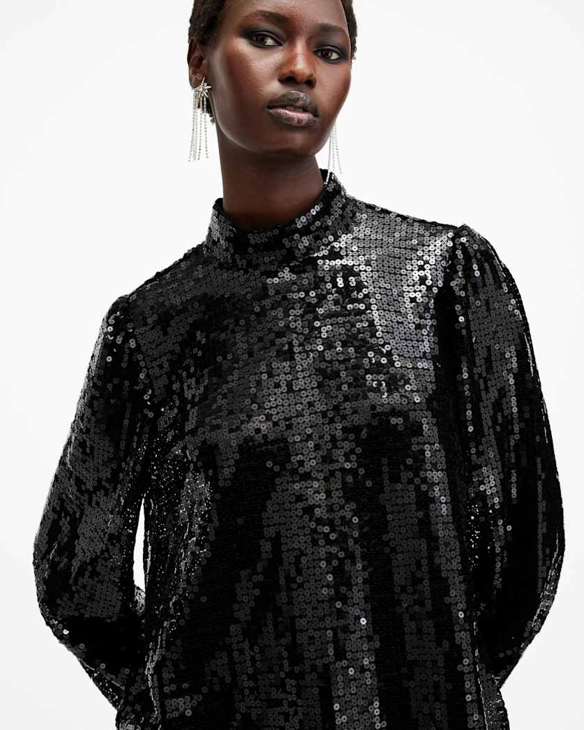 Whitney Long Sleeve Sequin Top