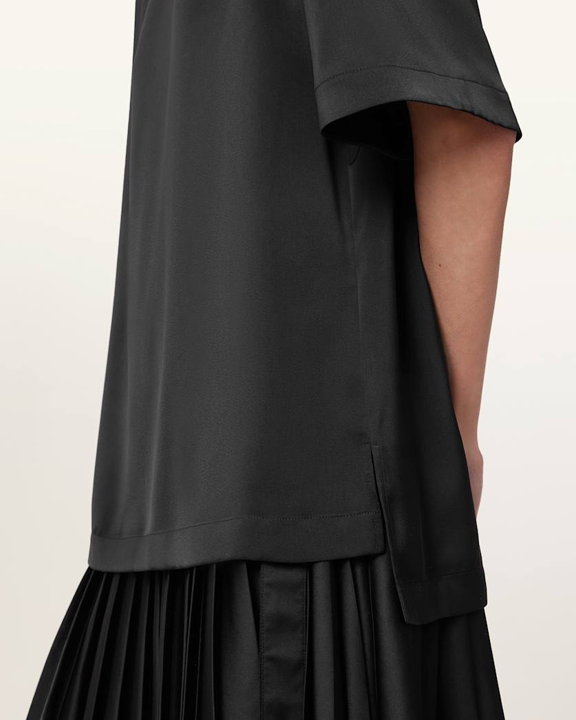 Amelie Satin Relaxed Fit T-Shirt