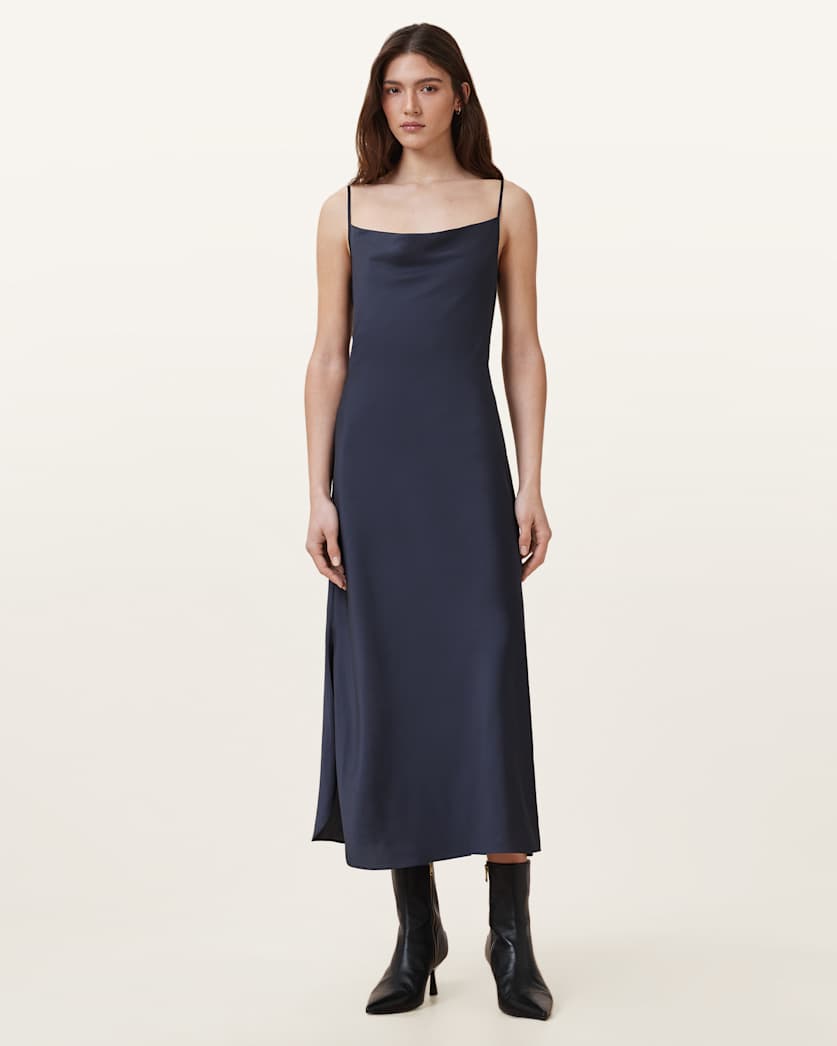 Hadley Cowl Neck Midi Slip Dress