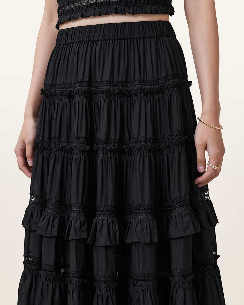 Talia Tiered Maxi Skirt