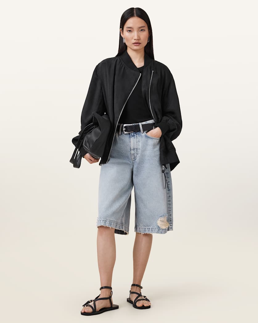 Avril Relaxed Fit Bomber Jacket