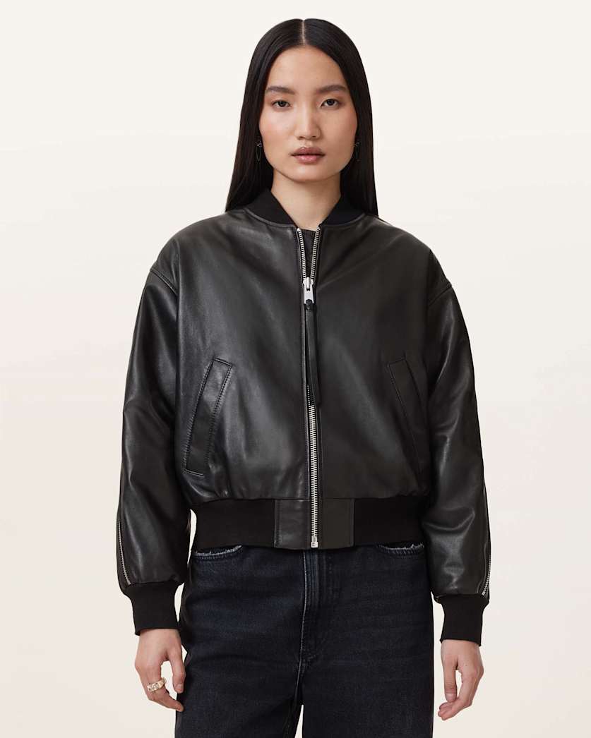 Zenith Leather Bomber Jacket