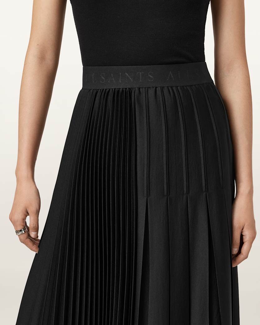 Jax Pleated Midi Skirt