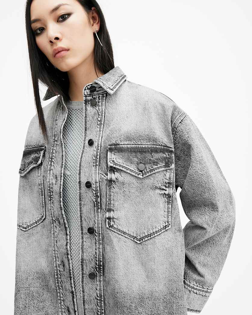 Lily Oversized Denim Shacket Dress