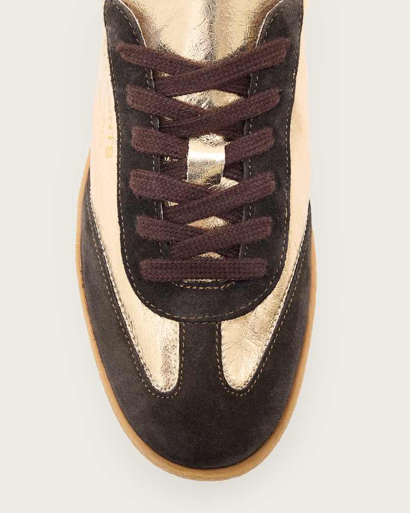 Thelma Metallic Low Top Trainers