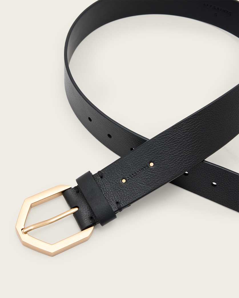 Tia Hex Leather Belt