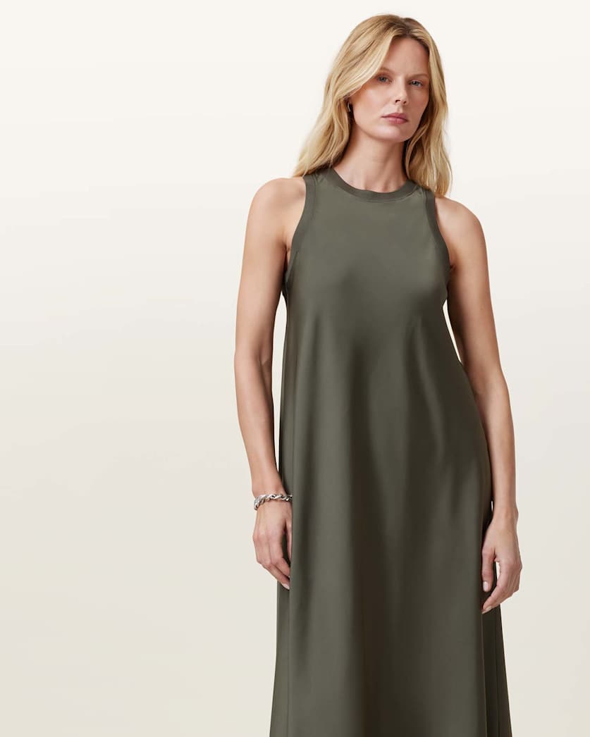 Aida Satin Maxi Dress