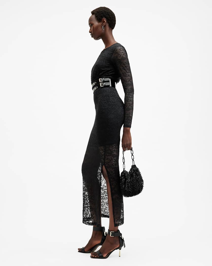 Edana Lace Bodycon Midi Dress