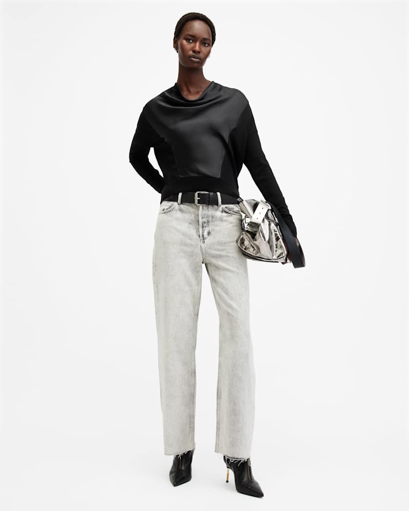 Myra Cowl Neck Merino Wool Jumper