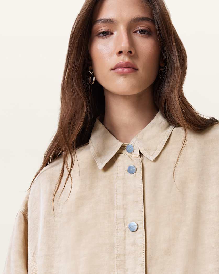 Hettie Oversized Linen Blend Shacket