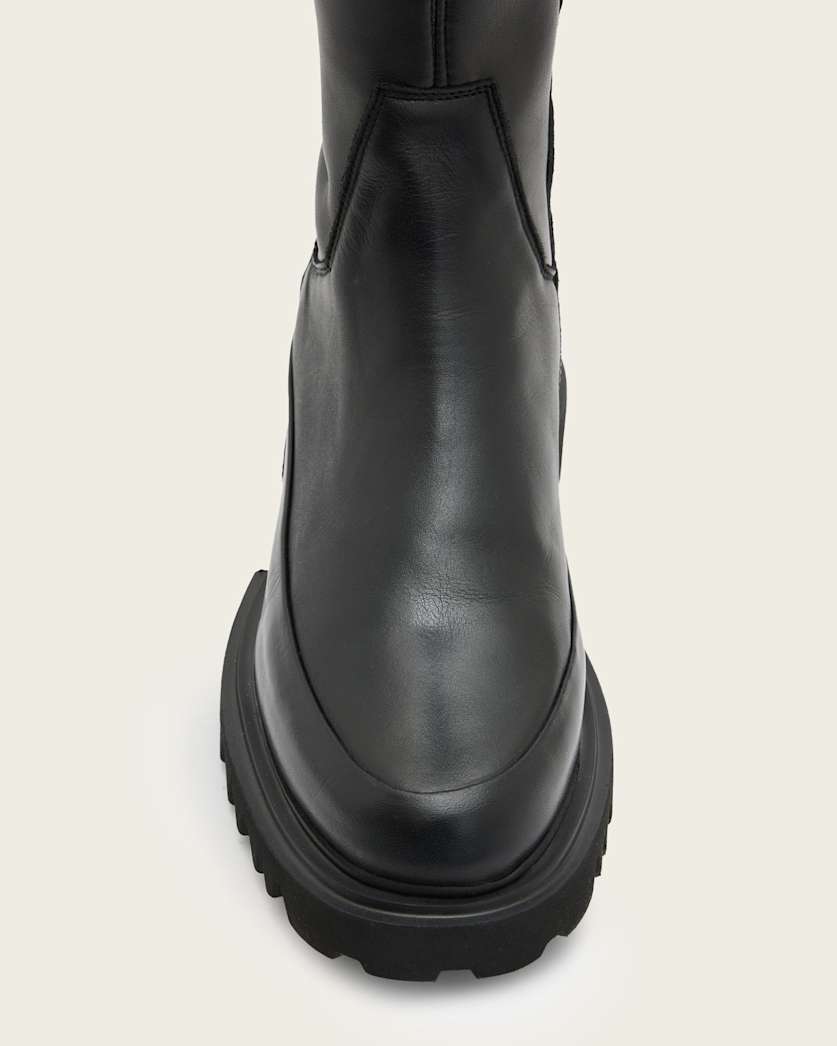 Leona Over The Knee Leather Boots