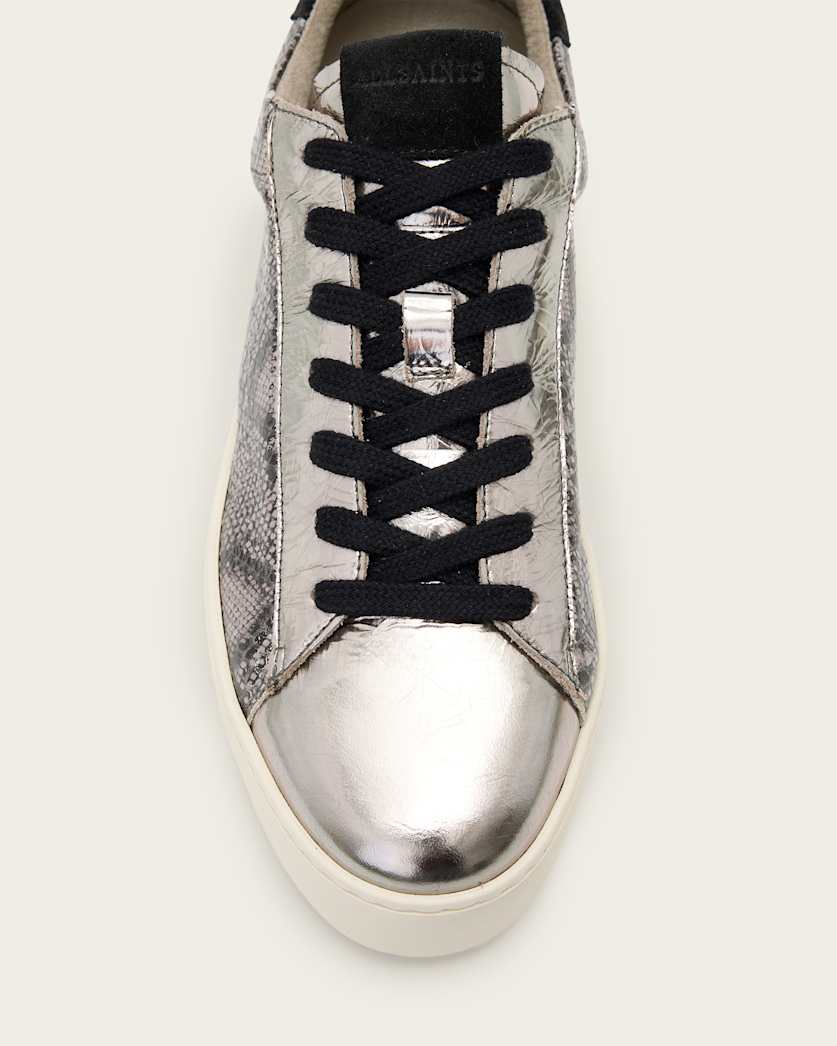 Shana Low Top Metallic Leather Trainers