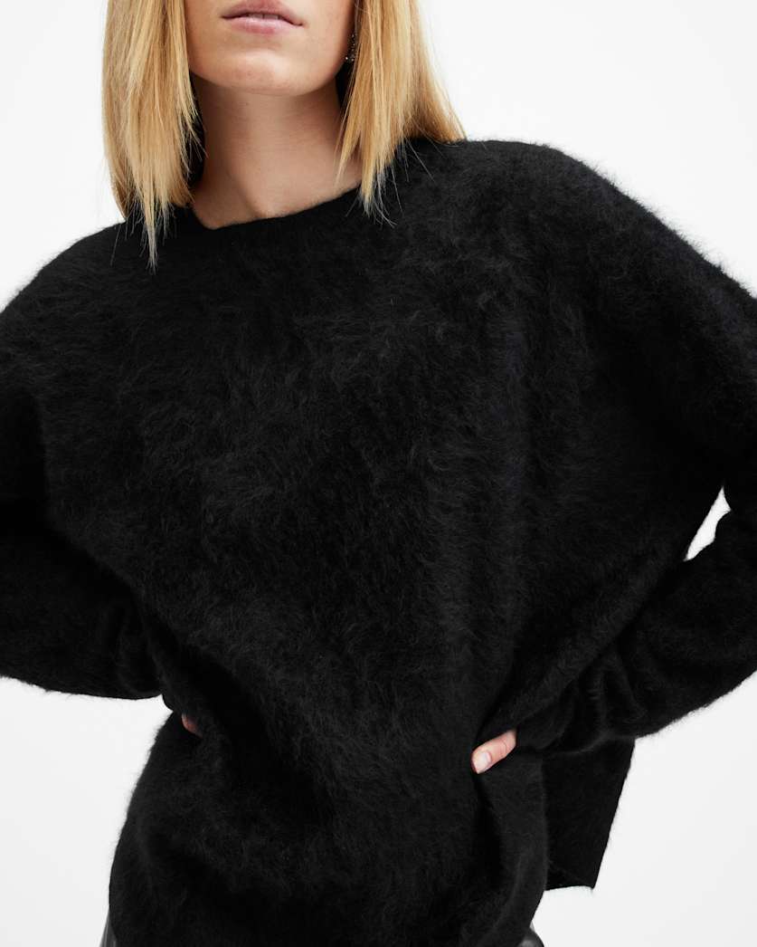 Rebel Brushed Cashmere Crew Neck Jumper