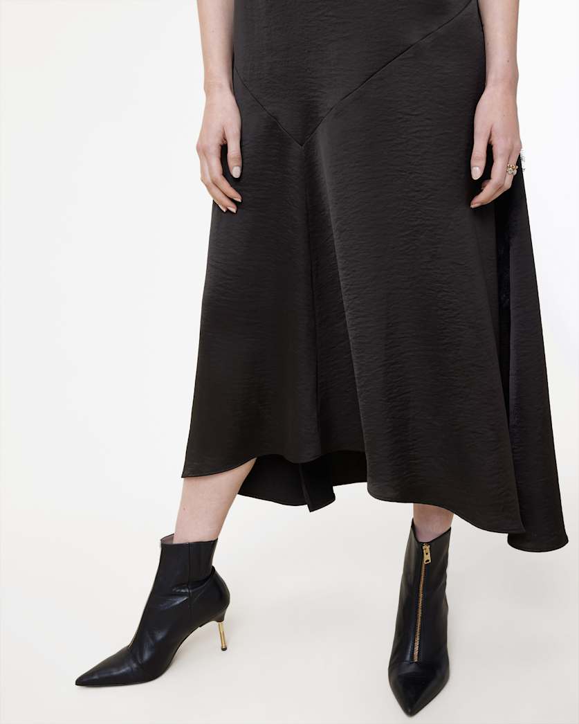 Lyra Lace Trim Midi Dress