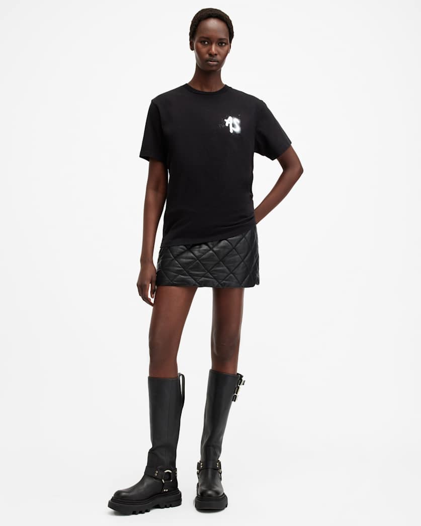 Spray Boyfriend Printed T-Shirt