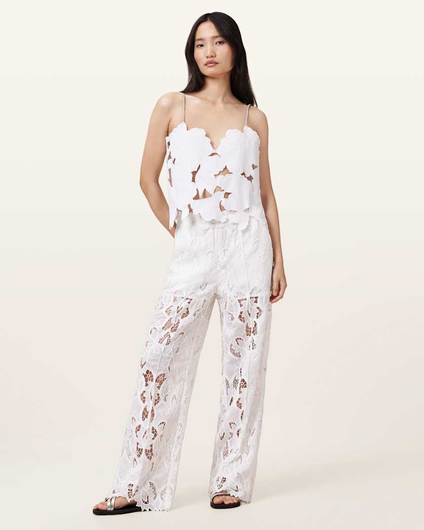 Flora Embroidered Denim Top