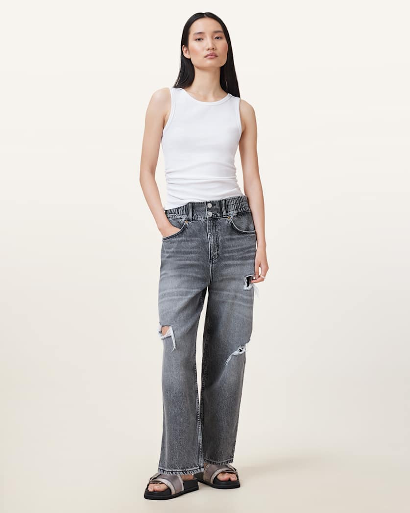 Katarina Boat Neck Slim Fit Tank Top