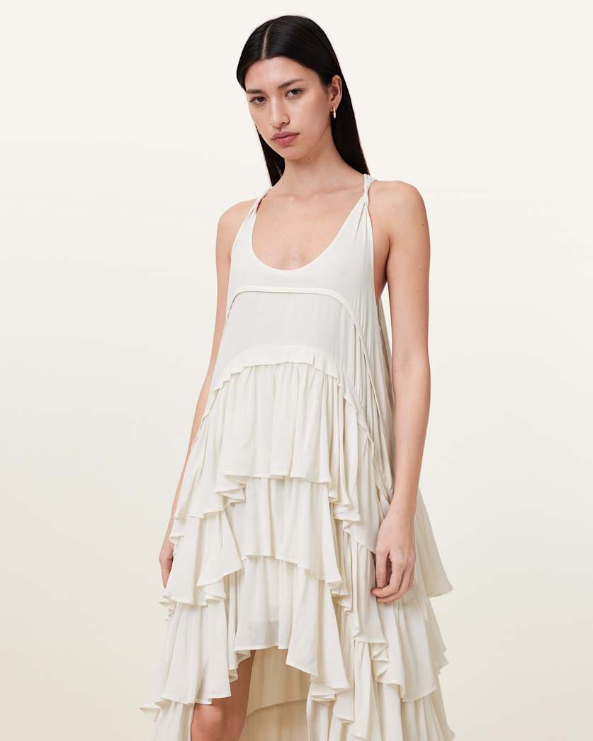 Cavarly Tiered Ruffle Maxi Dress