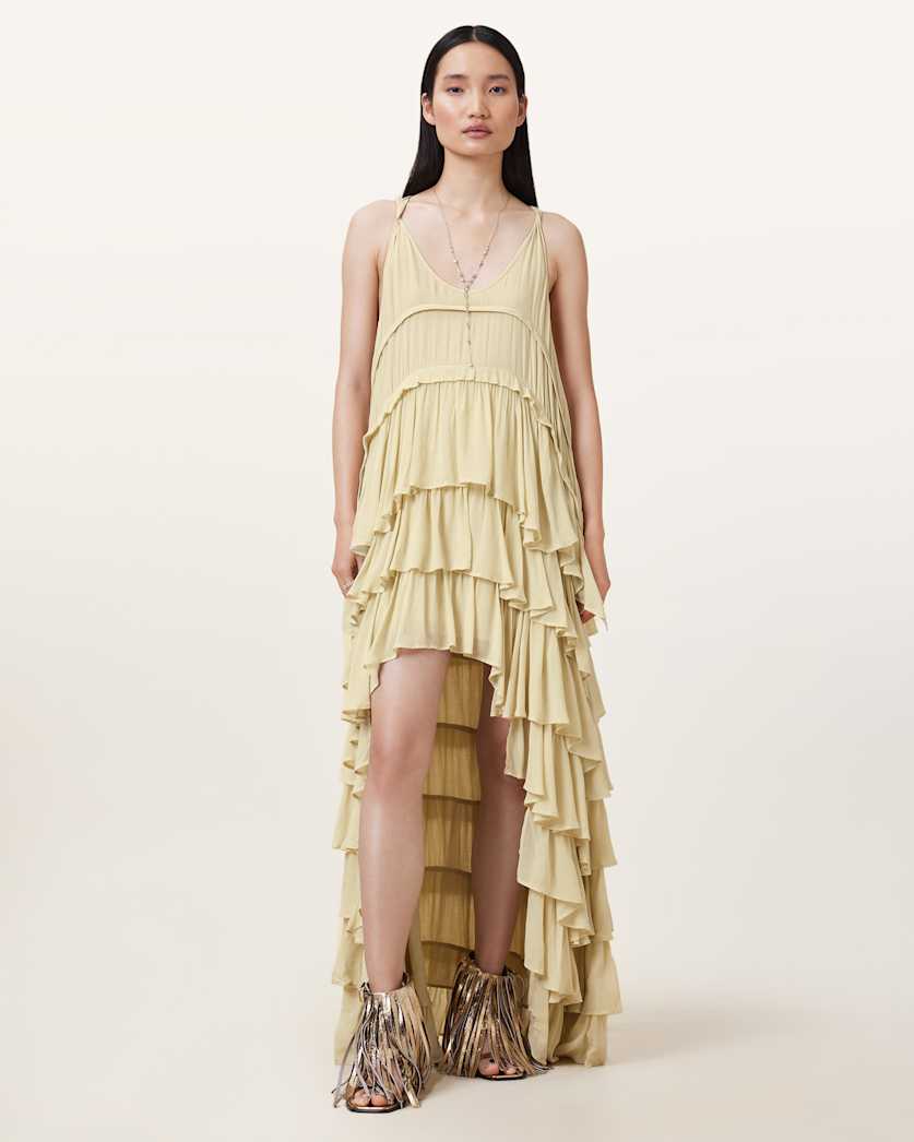 Cavarly Tiered Ruffle Maxi Dress
