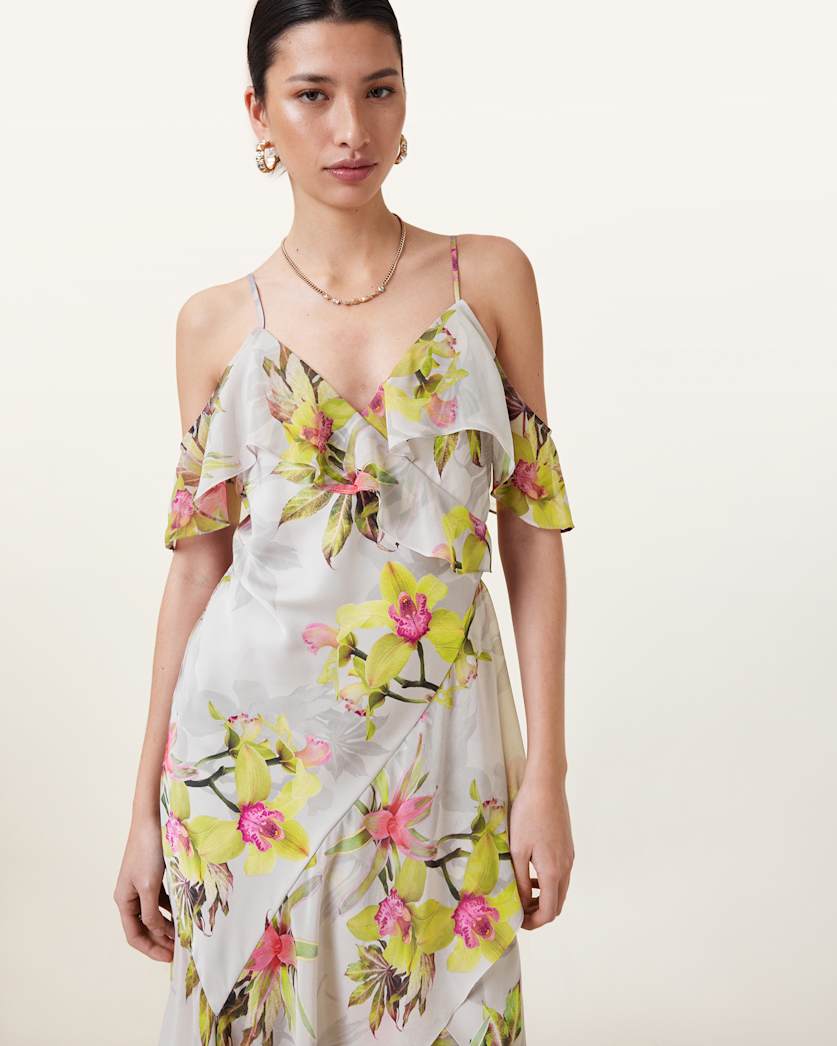 Grace Floral Print Midi Dress