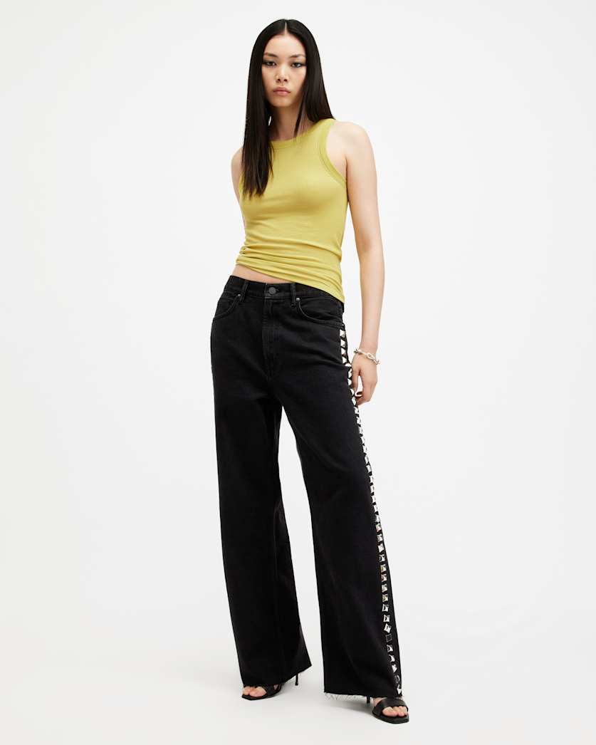 Rina Crew Neck Sleeveless Tank Top