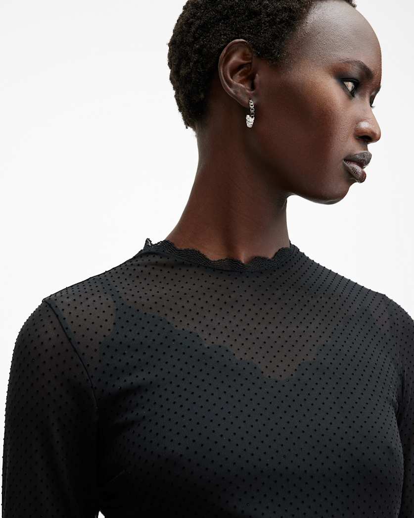 Adara Polka Dot Tulle Mini Dress