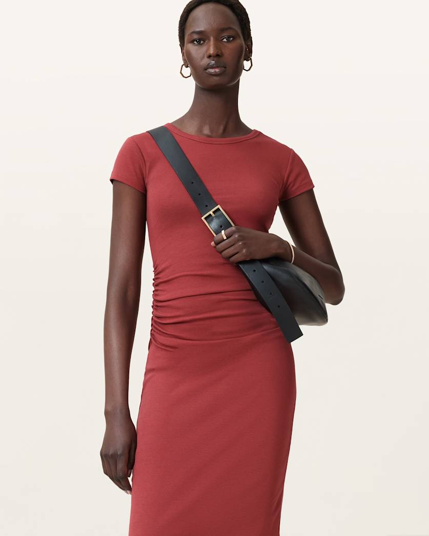 Katarina Short Sleeve Slim Fit Midi Dress