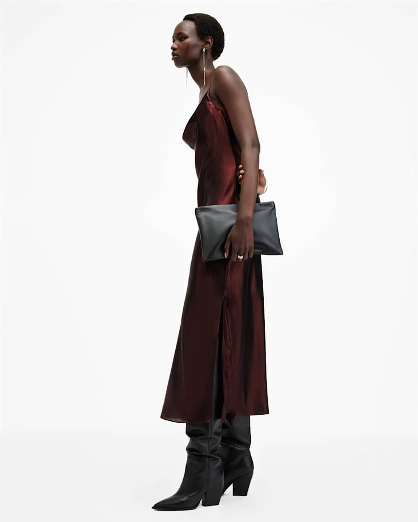 Hadley Metallic Midi Slip Dress