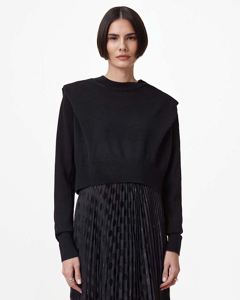 Leia Dott 2-In-1 Pleated Midi Dress