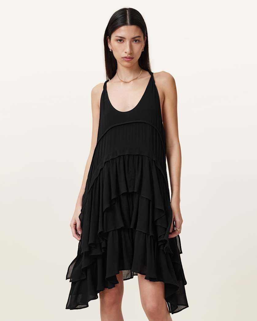Cavarly Ruffled Mini Dress