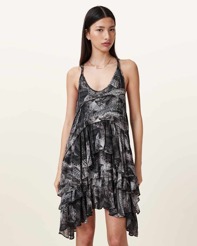 Cavarly Ruffled Mini Dress