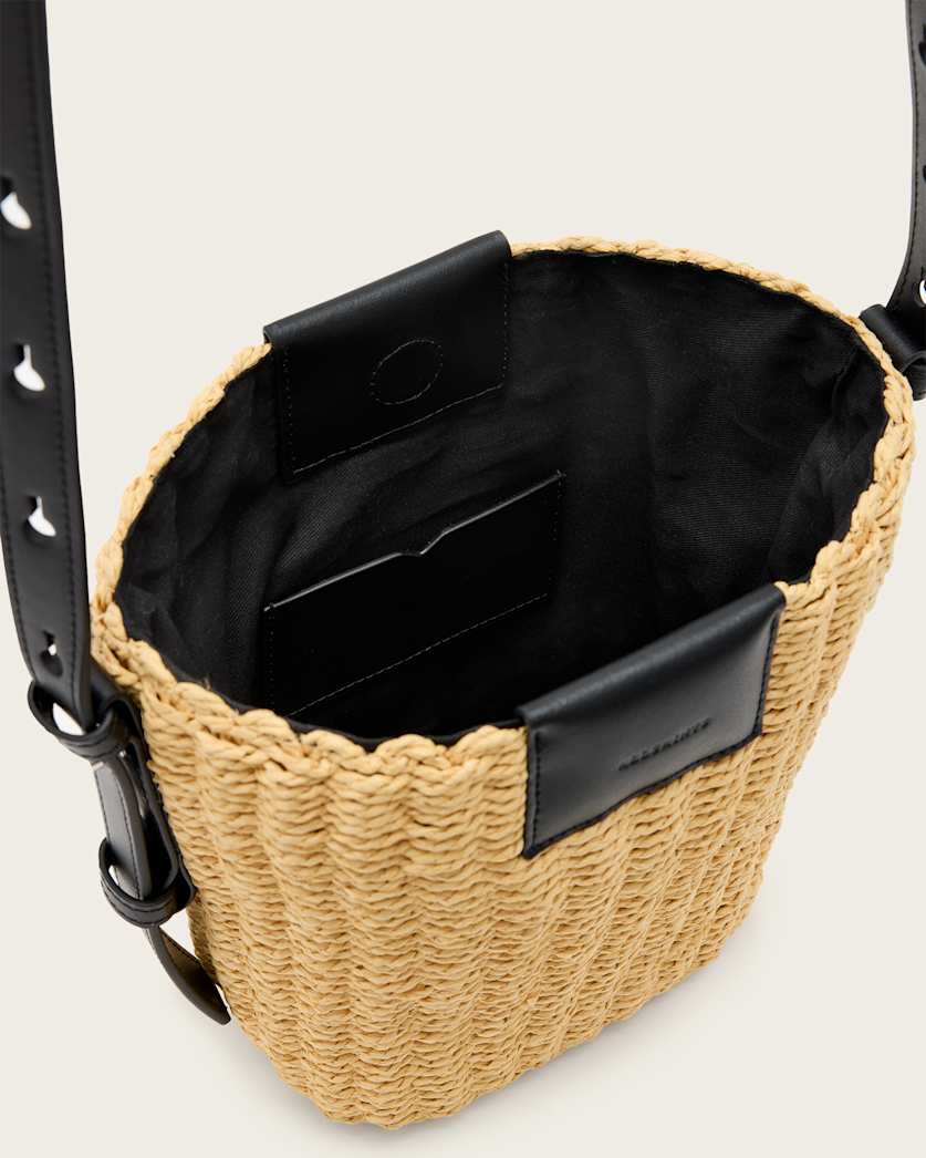 Ebro Woven Straw Cross Body Bag