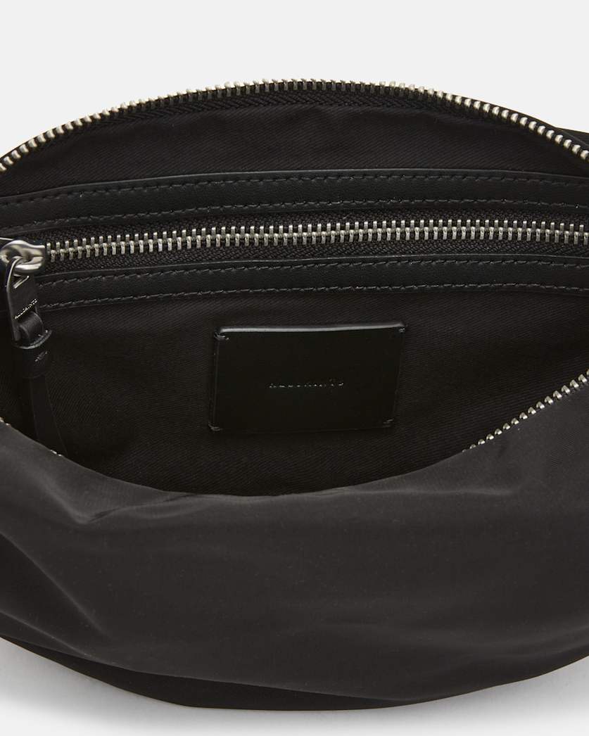 Half Moon Nylon Crossbody Bag