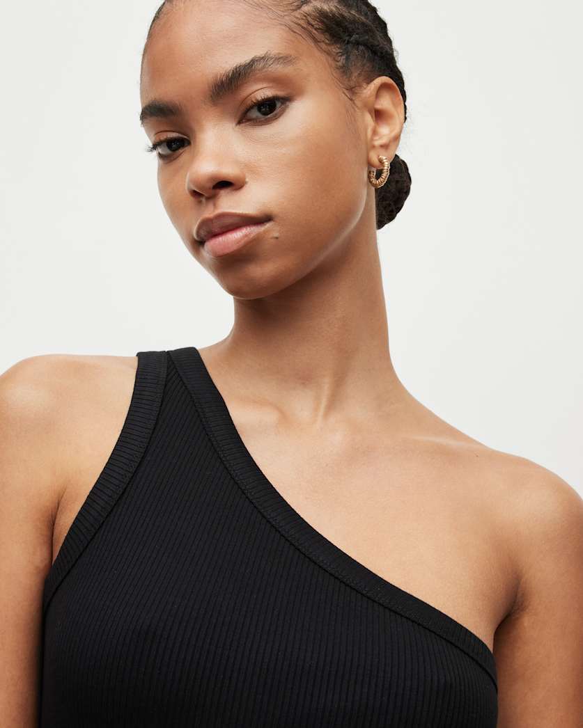 Stef Asymmetric One Shoulder Mini Dress
