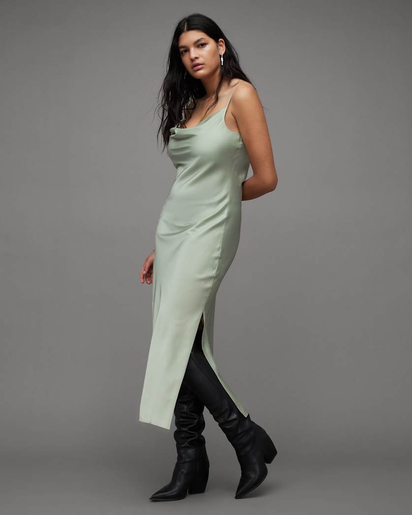 Hadley Cowl Neck Midi Slip Dress