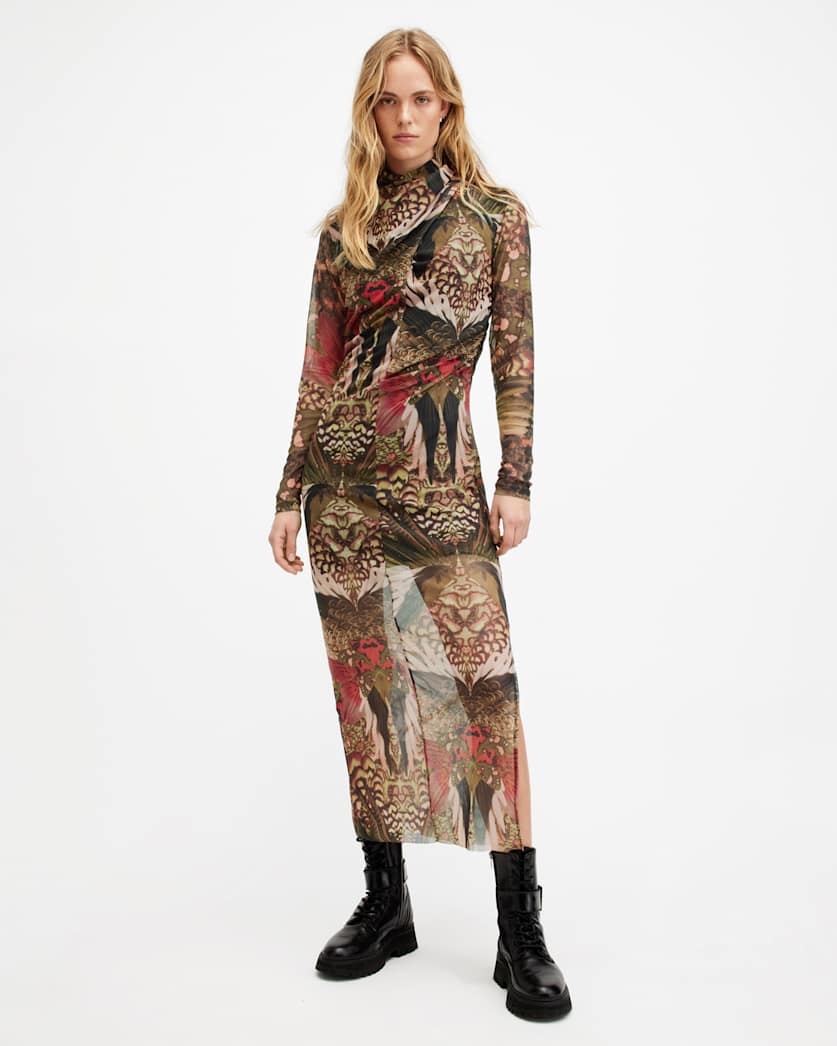 Tia Mesh Gene Dress