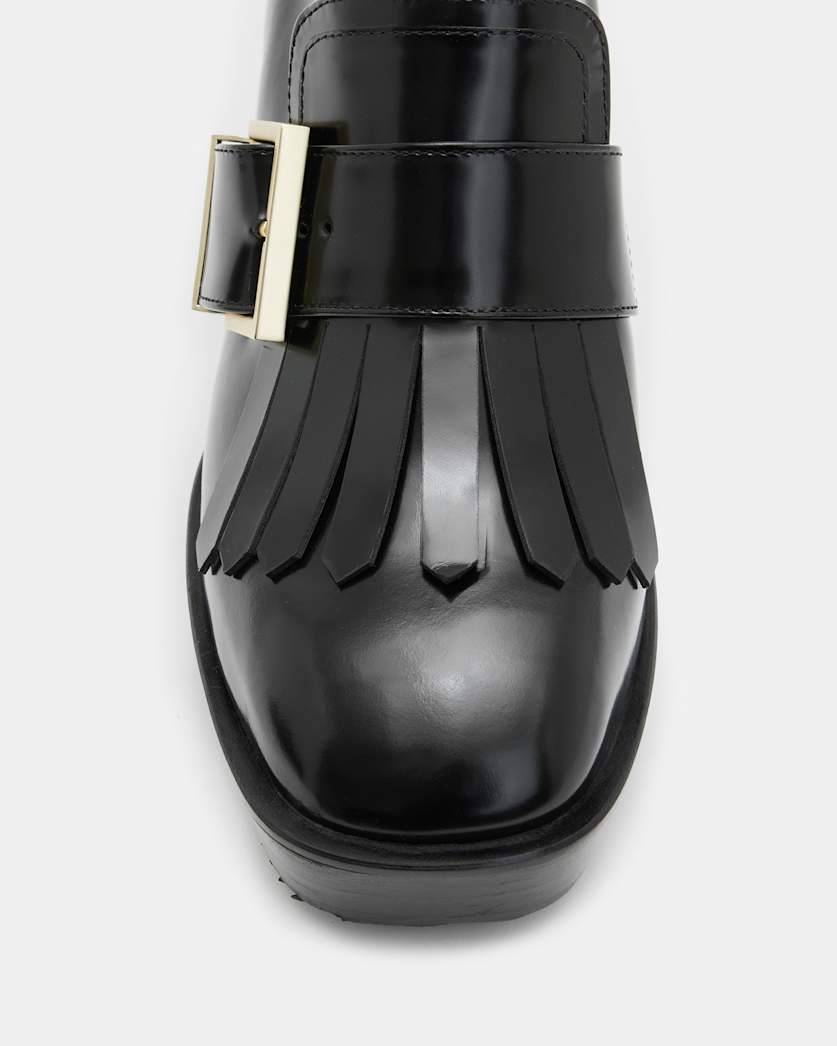 Zia Heeled Leather Loafers