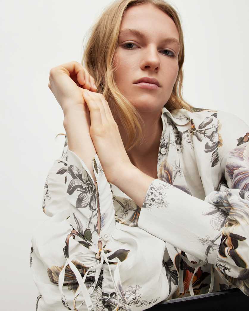 Leyla Lilly Silk Linen Blend Shirt