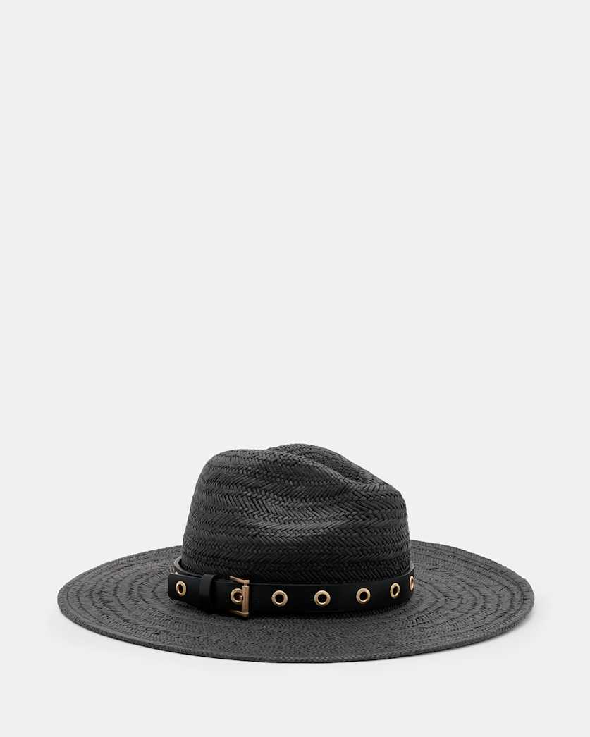 Delilah Straw Fedora Eyelet Hat