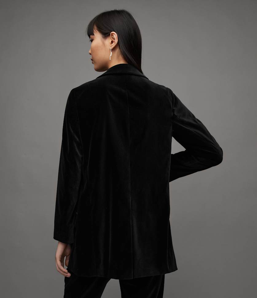 Aleida Velvet Open Front Suit  large