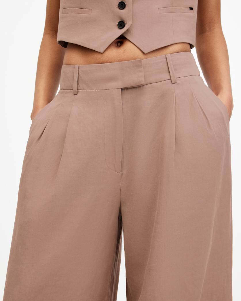 Deri Lyn Linen Blend Trousers