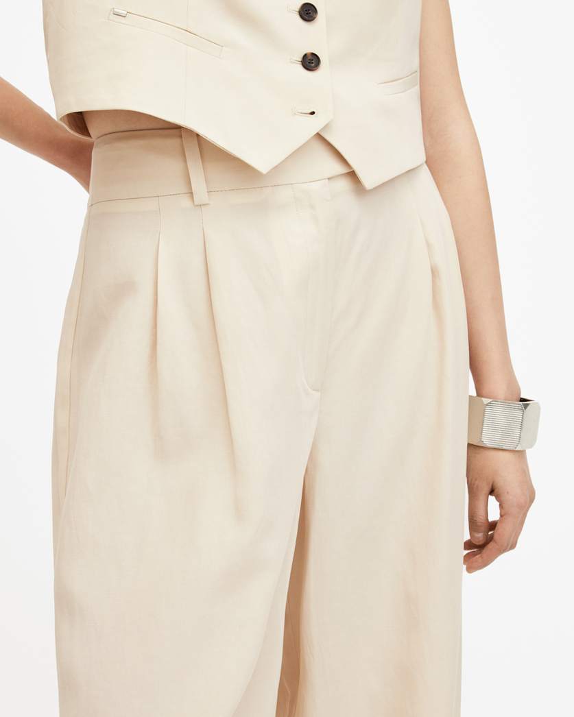 Deri Lyn Linen Blend Trousers