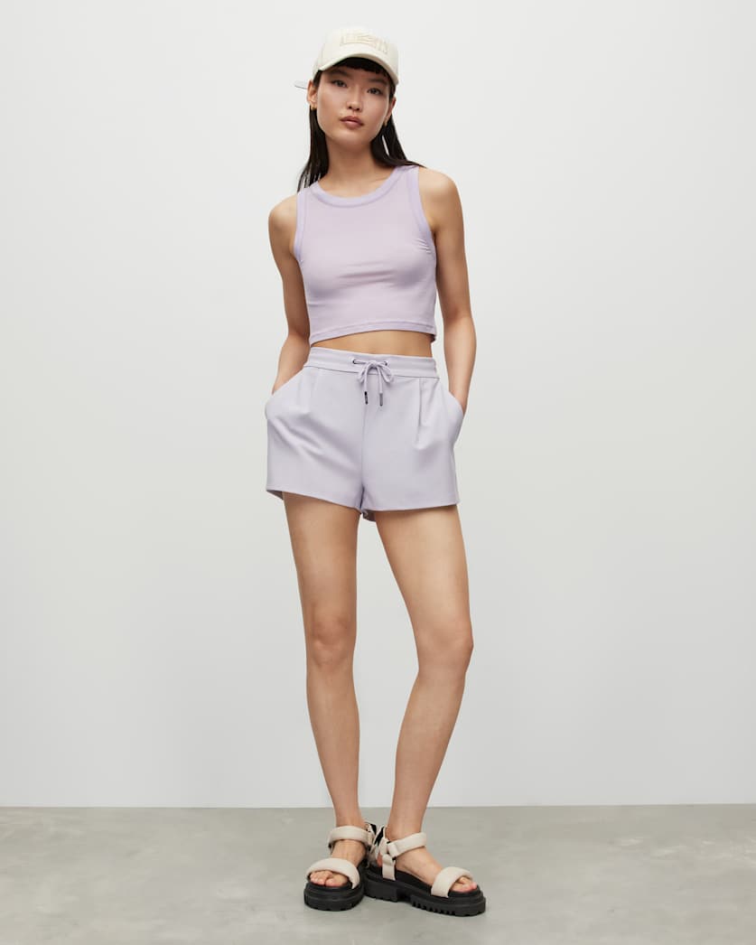 Aleida Drawcord Waist Tailored Shorts